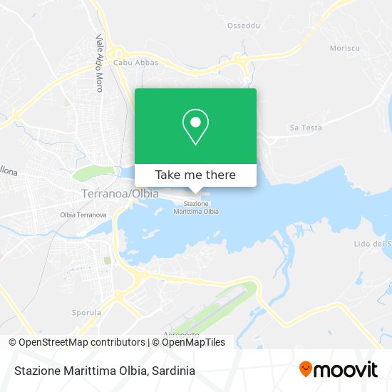 Stazione Marittima Olbia map