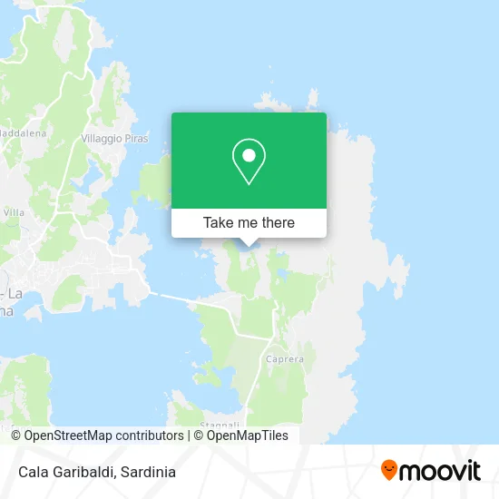 Cala Garibaldi map