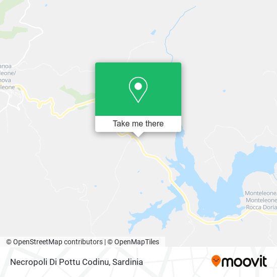 Necropoli Di Pottu Codinu map