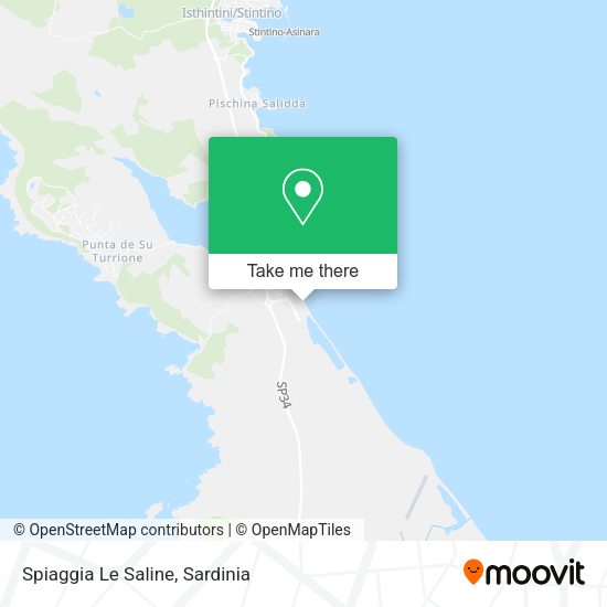 Spiaggia Le Saline map