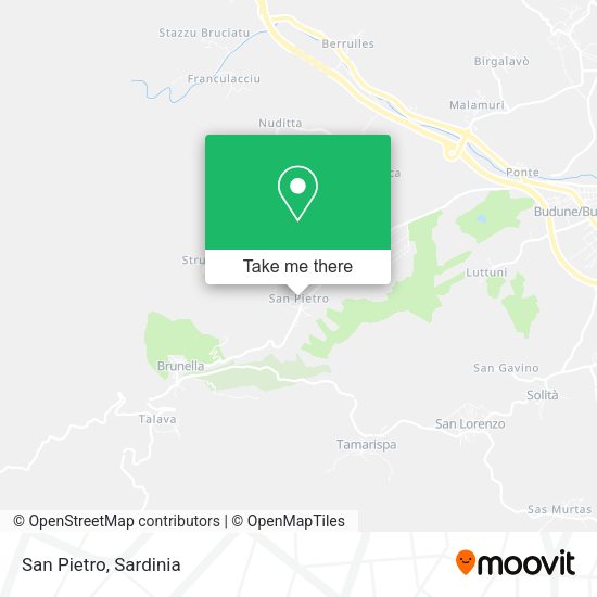 San Pietro map