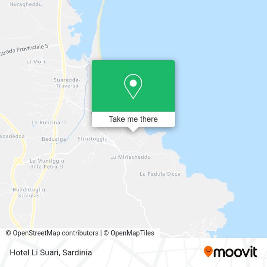 Hotel Li Suari map