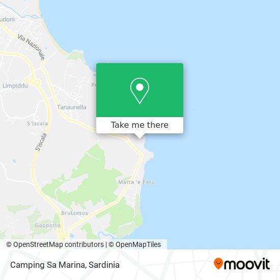 Camping Sa Marina map