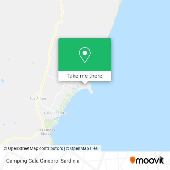Camping Cala Ginepro map