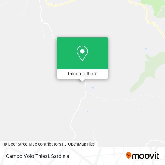 Campo Volo Thiesi map