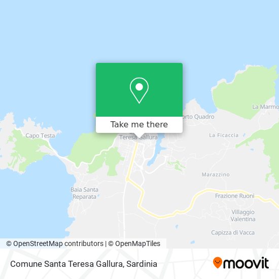 Comune Santa Teresa Gallura map