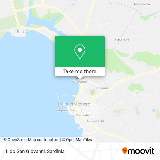 Lido San Giovanni map