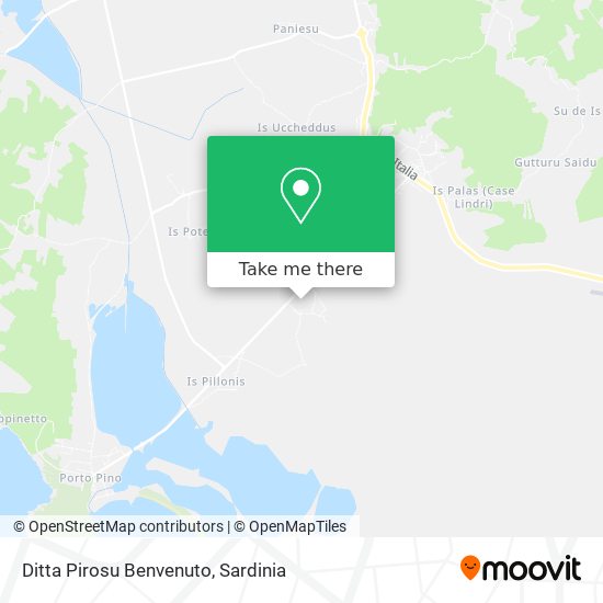 Ditta Pirosu Benvenuto map