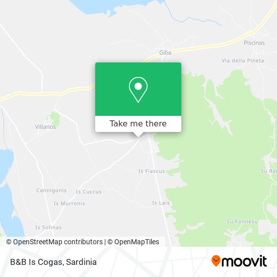 B&B Is Cogas map