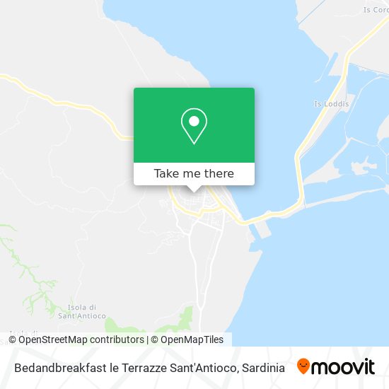 Bedandbreakfast le Terrazze Sant'Antioco map