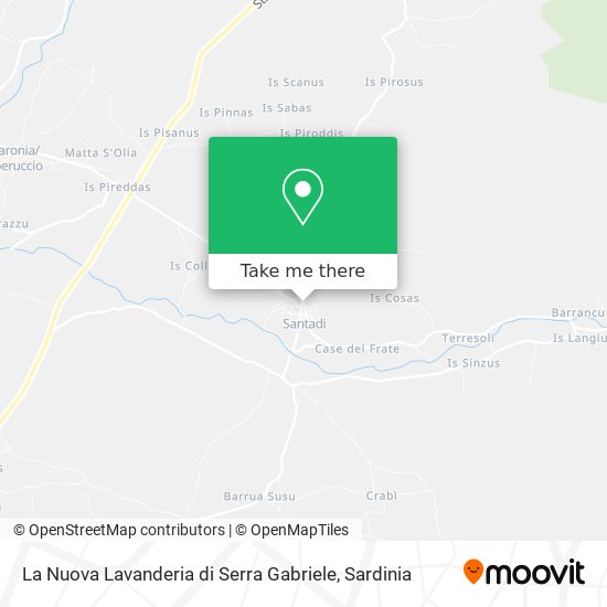 La Nuova Lavanderia di Serra Gabriele map