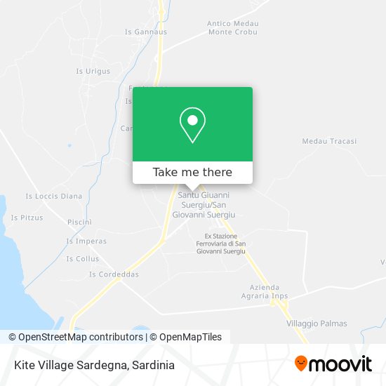 Kite Village Sardegna map