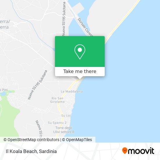 Il Koala Beach map
