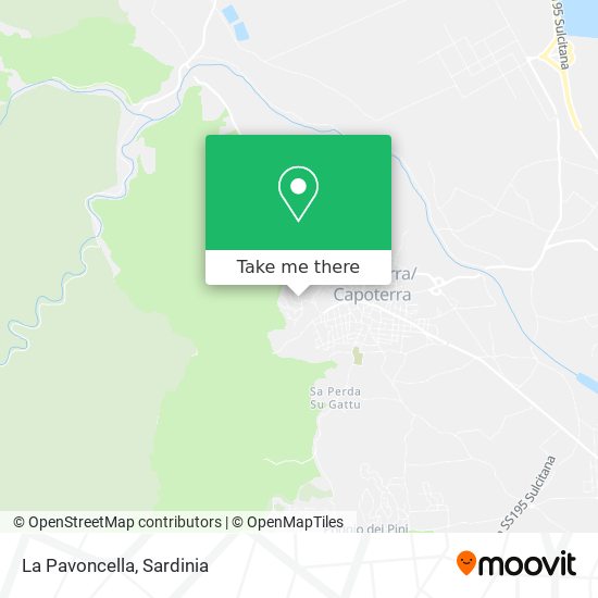 La Pavoncella map