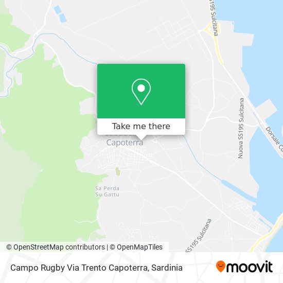 Campo Rugby Via Trento Capoterra map