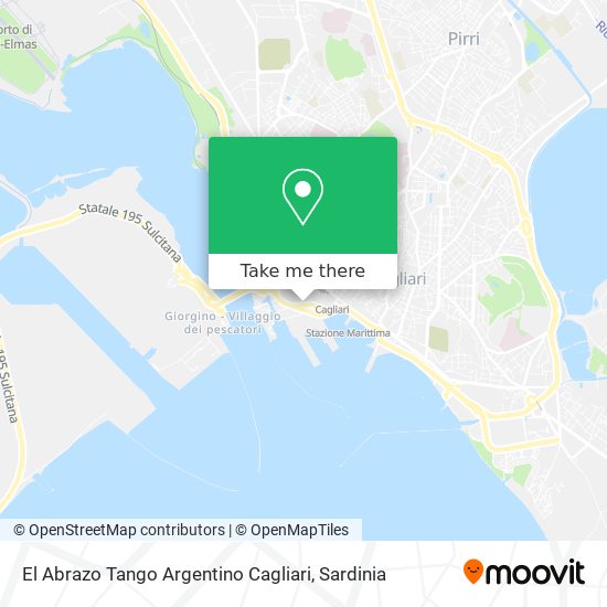 El Abrazo Tango Argentino Cagliari map