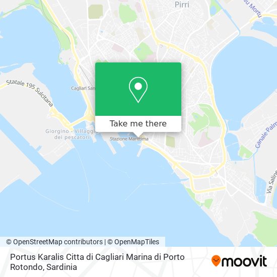 Portus Karalis Citta di Cagliari Marina di Porto Rotondo map