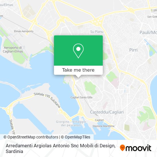 Arredamenti Argiolas Antonio Snc Mobili di Design map