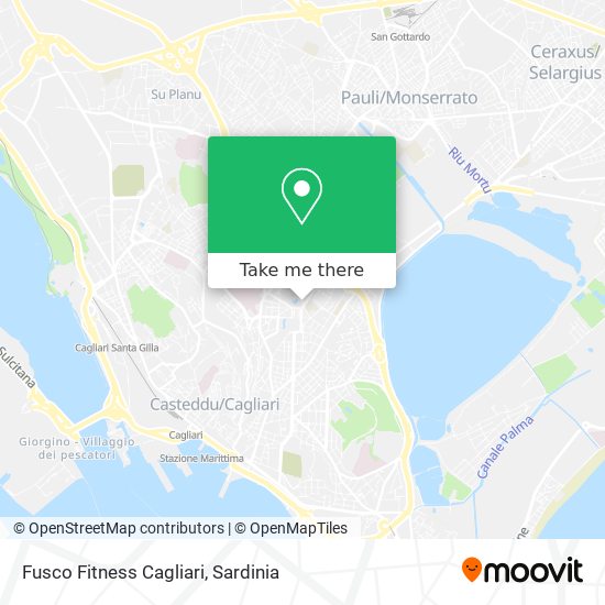 Fusco Fitness Cagliari map