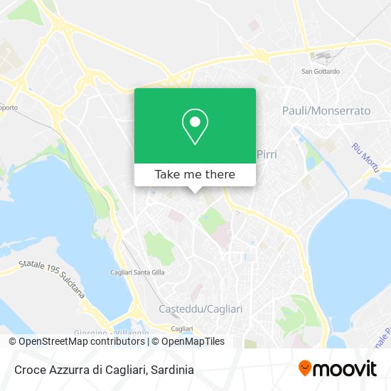 Croce Azzurra di Cagliari map