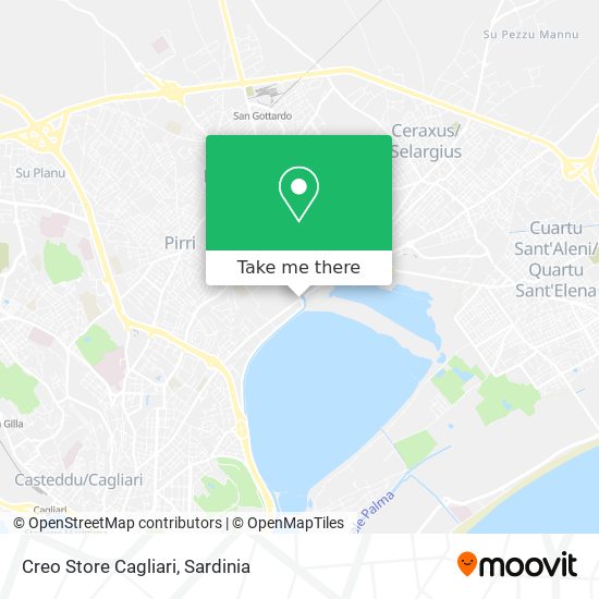 Creo Store Cagliari map