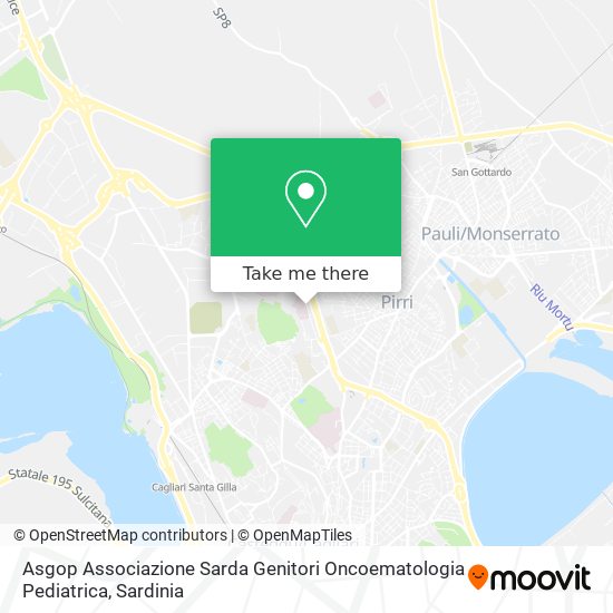 Asgop Associazione Sarda Genitori Oncoematologia Pediatrica map