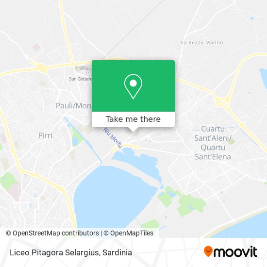 Liceo Pitagora Selargius map