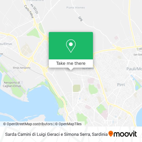 Sarda Camini di Luigi Geraci e Simona Serra map