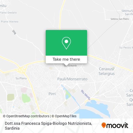 Dott.ssa Francesca Spiga-Biologo Nutrizionista map