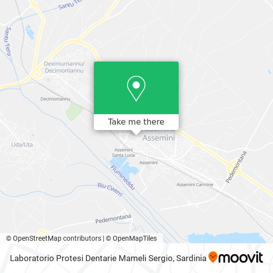 Laboratorio Protesi Dentarie Mameli Sergio map