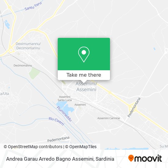 Andrea Garau Arredo Bagno Assemini map