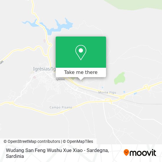 Wudang San Feng Wushu Xue Xiao - Sardegna map