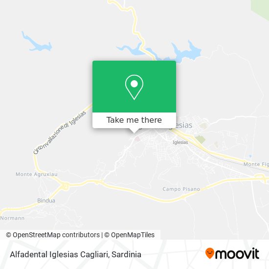 Alfadental Iglesias Cagliari map