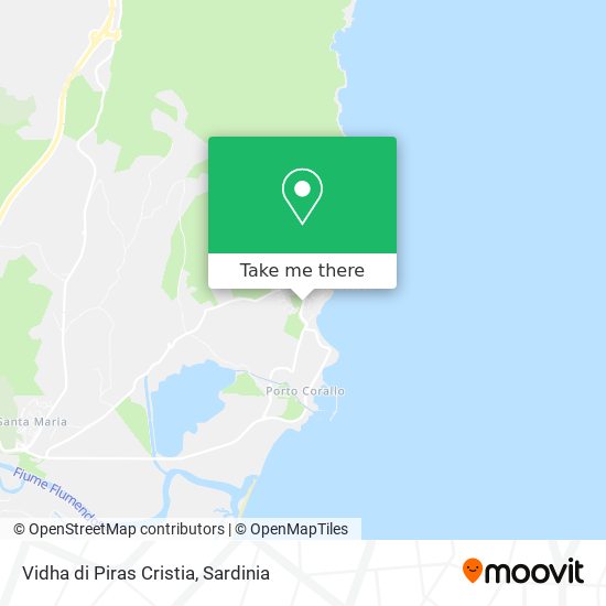 Vidha di Piras Cristia map
