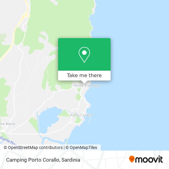 Camping Porto Corallo map