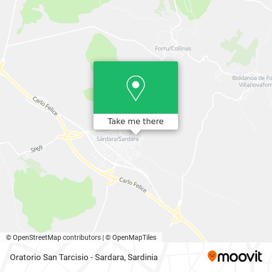 Oratorio San Tarcisio - Sardara map