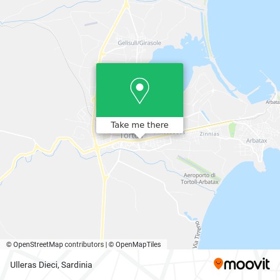 Ulleras Dieci map
