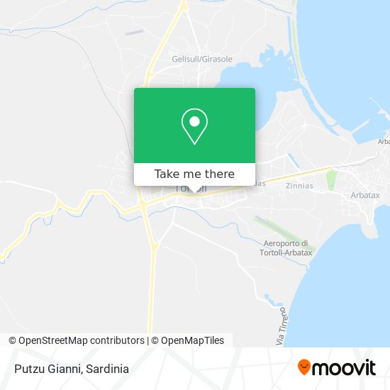 Putzu Gianni map