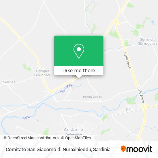 Comitato San Giacomo di Nuraxinieddu map