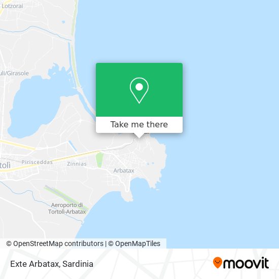 Exte Arbatax map