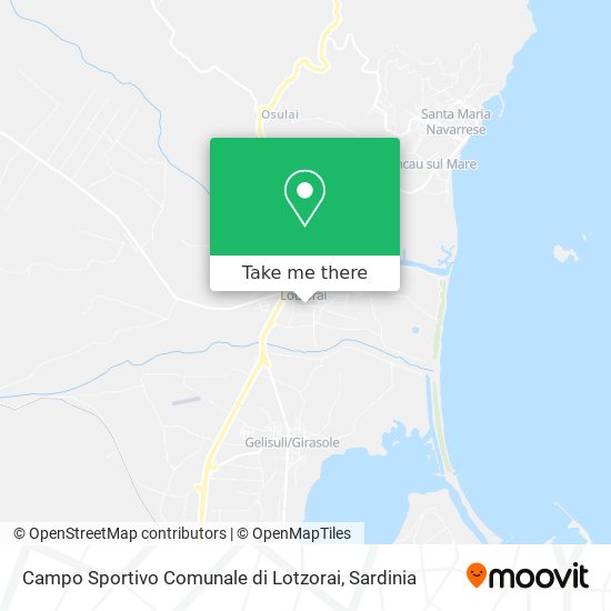 Campo Sportivo Comunale di Lotzorai map