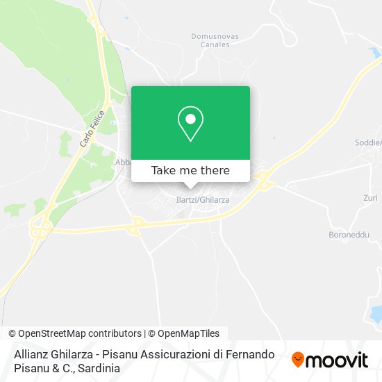 Allianz Ghilarza - Pisanu Assicurazioni di Fernando Pisanu & C. map