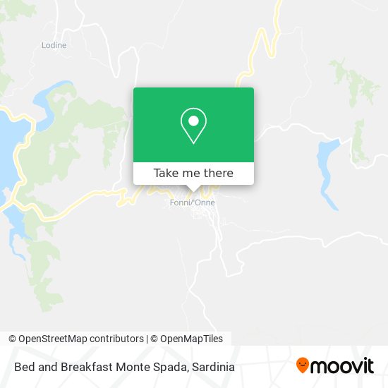 Bed and Breakfast Monte Spada map