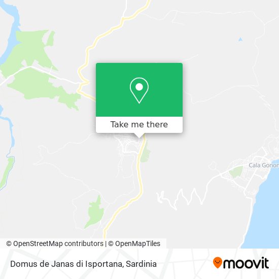 Domus de Janas di Isportana map