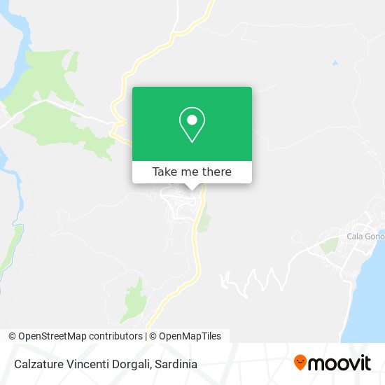 Calzature Vincenti Dorgali map