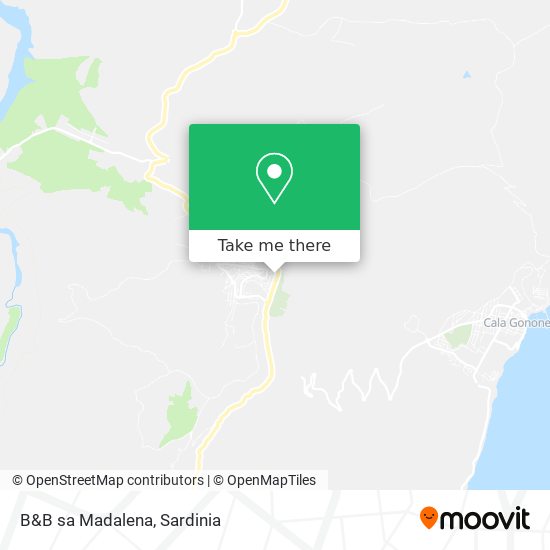 B&B sa Madalena map