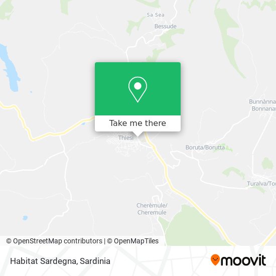 Habitat Sardegna map
