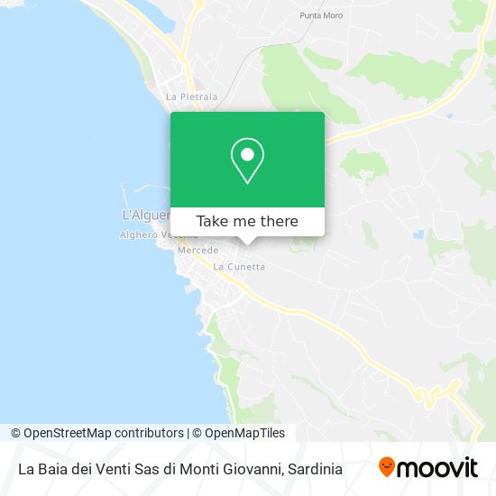 La Baia dei Venti Sas di Monti Giovanni map