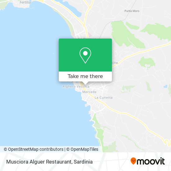 Musciora Alguer Restaurant map