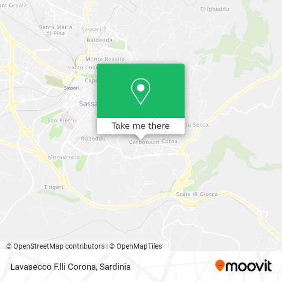 Lavasecco F.lli Corona map